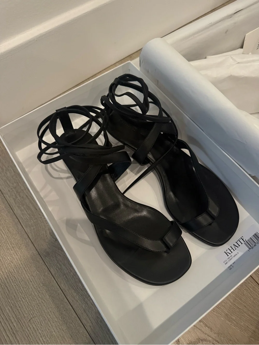 KHAITE Aimee Strappy Sandal Heels (never worn)